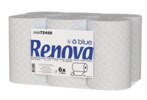 T  Mão Rolo Renova blue 80m 1F 6r branco EMB.