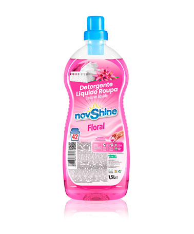 imagem de NOVSHINE-Detergente da Roupa Liquido floral 1,5L